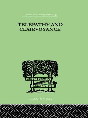 cover image of Telepathy and Clairvoyance